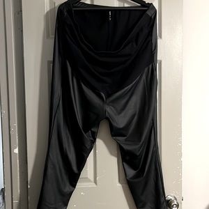 TORRID blk pleather maternity pantsPlus size 4 (26)- style 13822297